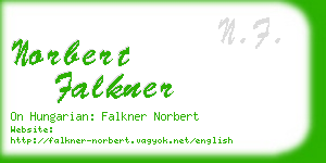 norbert falkner business card